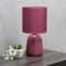 Simple Designs 10" Thimble Base Ceramic Table Lamp